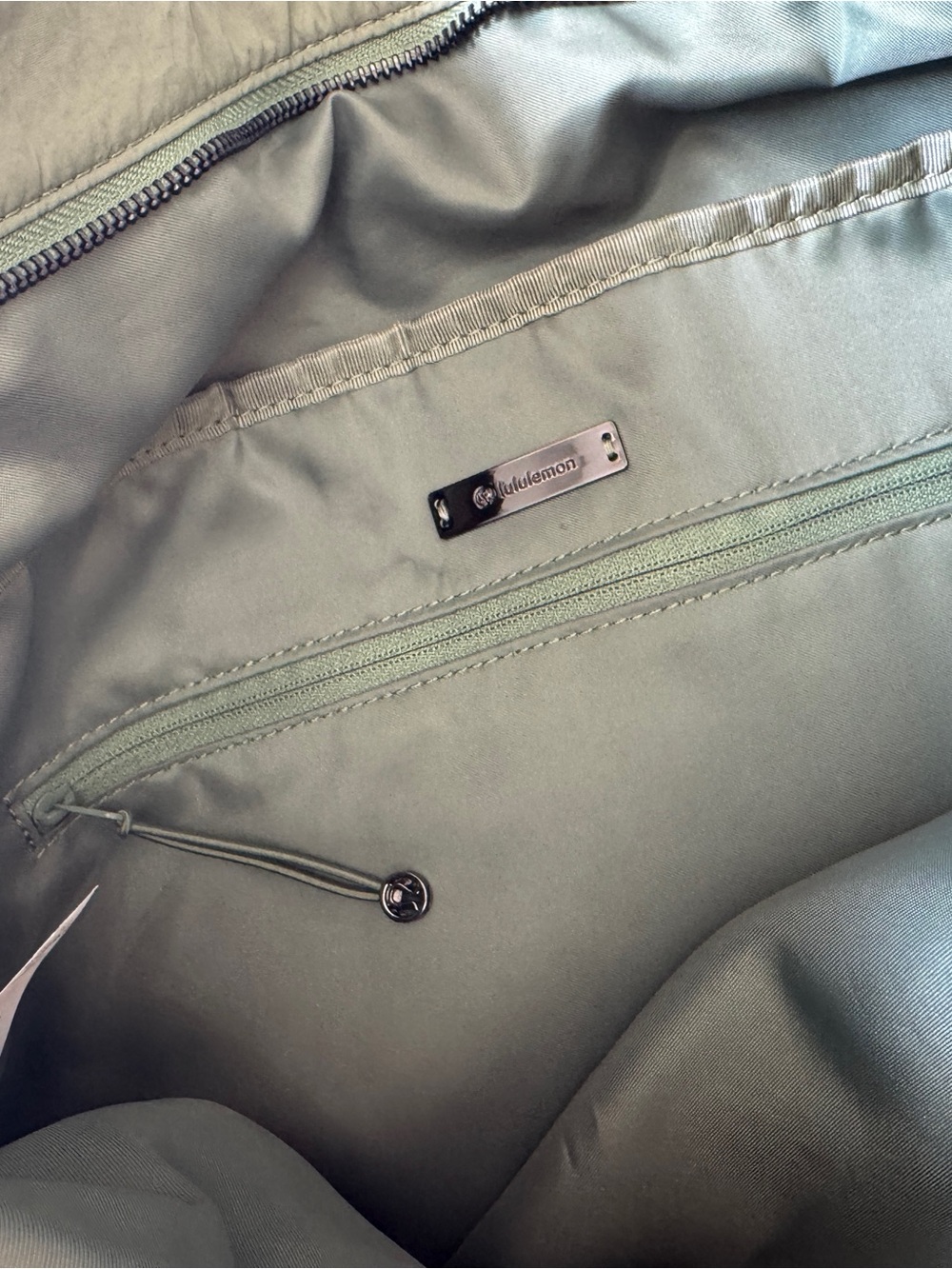 Lululemon Large Tote Bag Gym Yoga Travel Weekender Water Repellent Sage Green - Picture 13 of 15